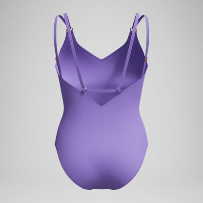 Speedo Shaping Strappy Swimsuit Purple