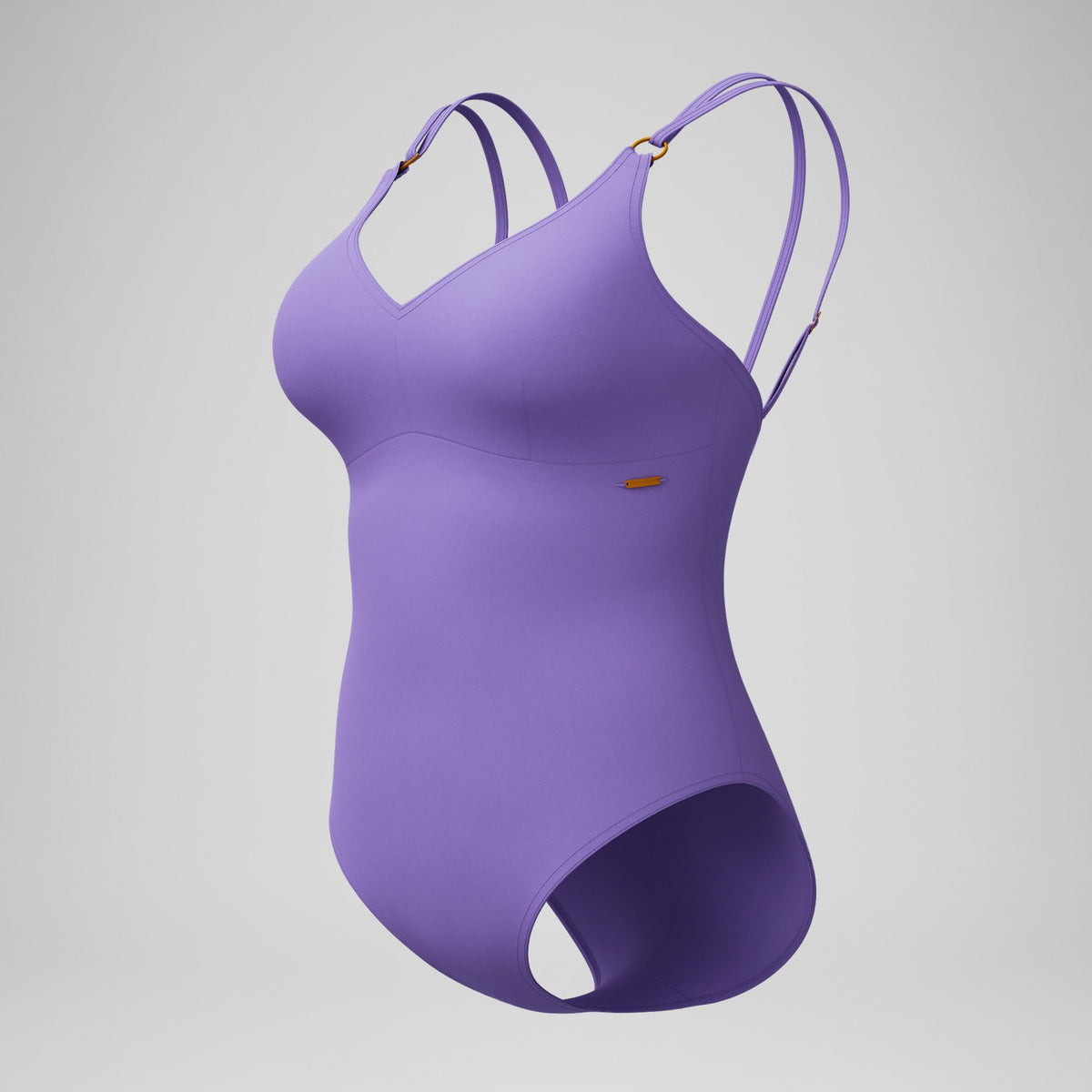 Speedo Shaping Strappy Swimsuit Purple