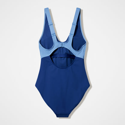 Speedo Sculpture Swimsuit Grey/Blue