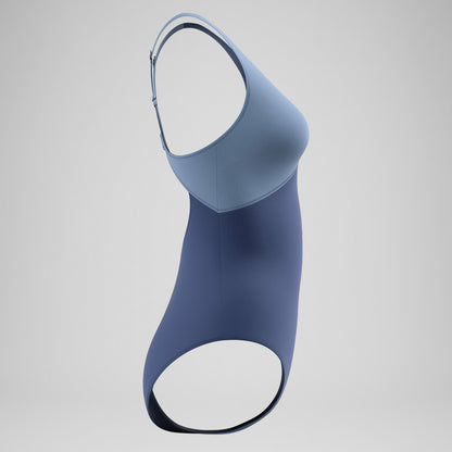 Speedo Sculpture Swimsuit Grey/Blue