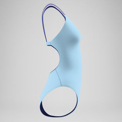 Speedo Club Training Comfort V-Back Swimsuit Blue