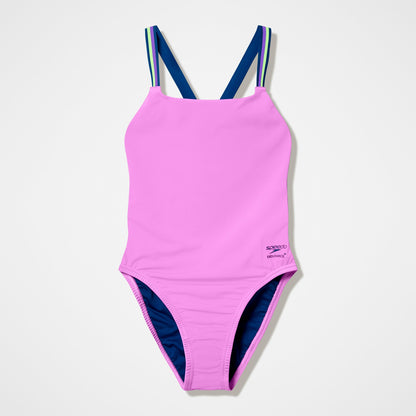 Speedo Club Training Comfort V-Back Swimsuit Pink