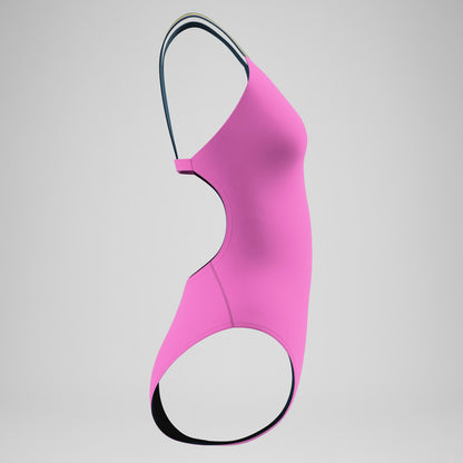 Speedo Club Training Comfort V-Back Swimsuit Pink