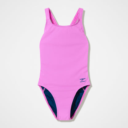 Speedo Club Training Leaderback Swimsuit Pink