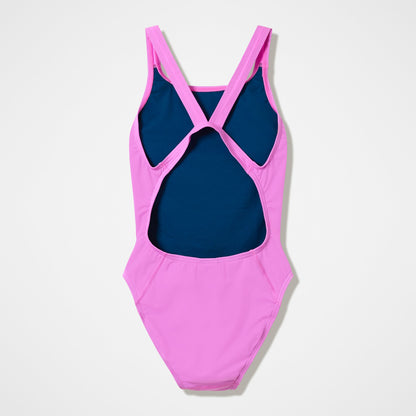 Speedo Club Training Leaderback Swimsuit Pink