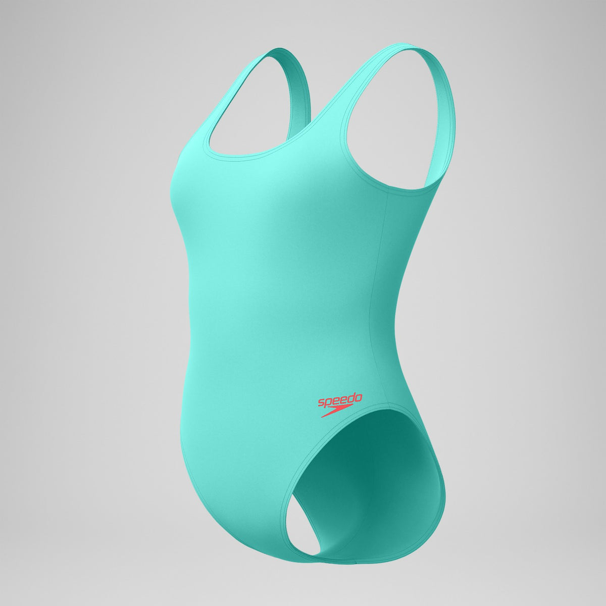 Speedo Textured Deep U-Back Swimsuit Turquoise
