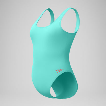 Speedo Textured Deep U-Back Swimsuit Turquoise