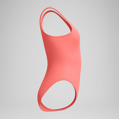 Speedo Textured Deep U-Back Swimsuit Coral