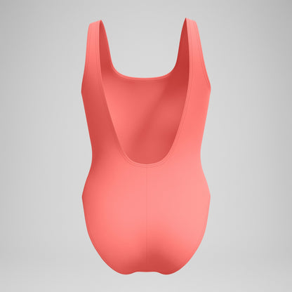 Speedo Textured Deep U-Back Swimsuit Coral