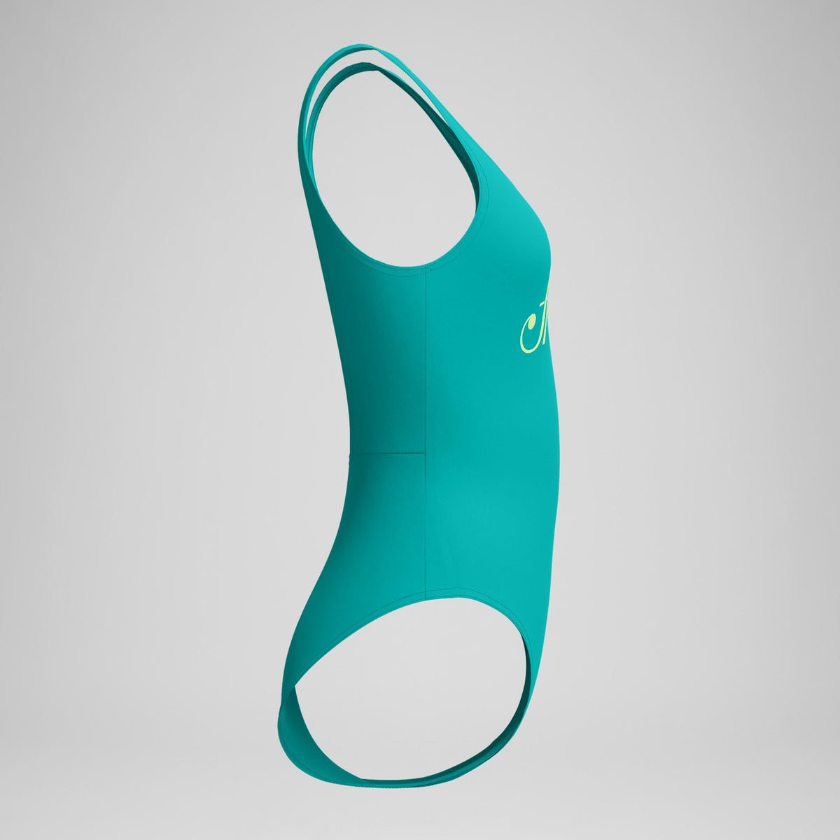 Speedo Logo Square Back Swimsuit Turquoise