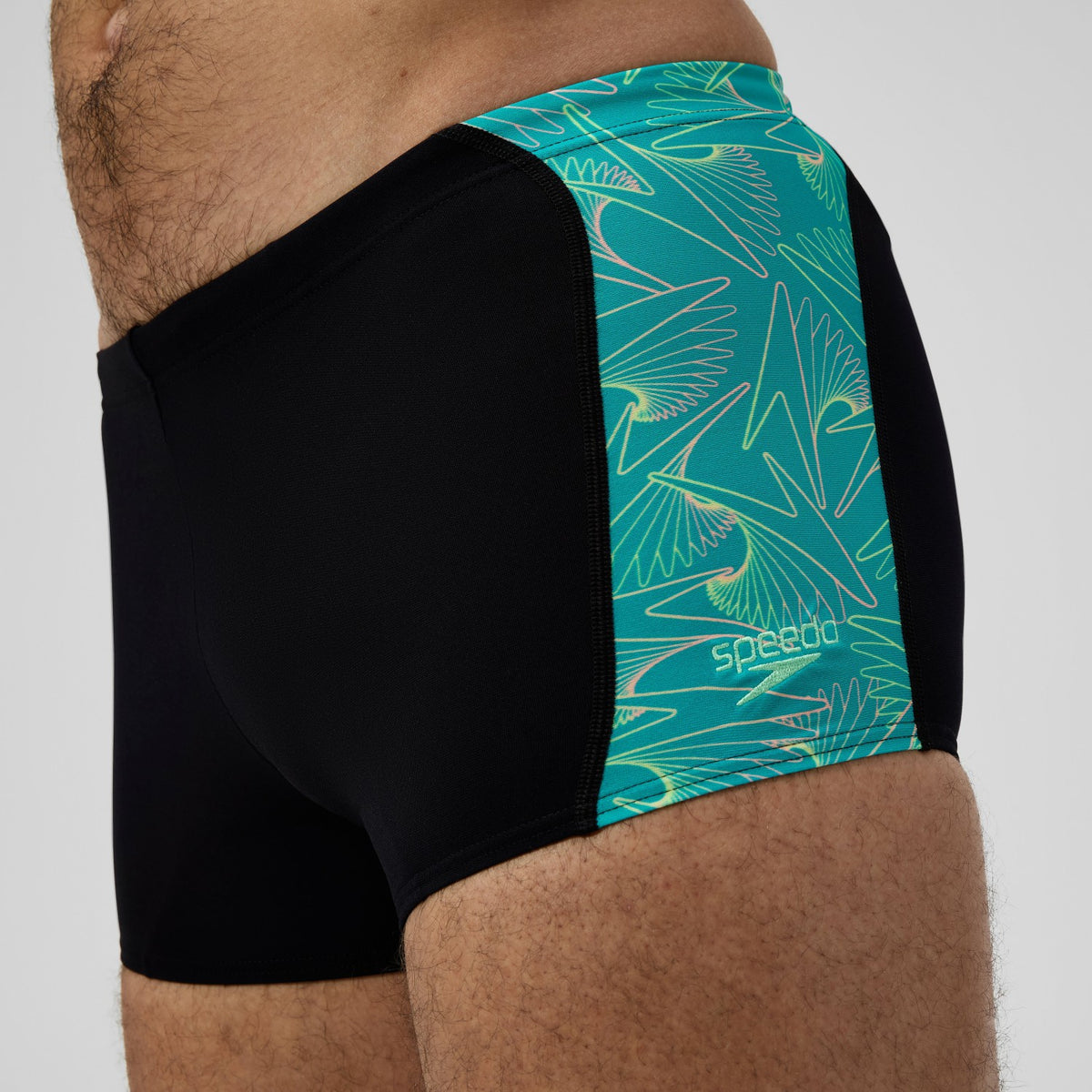 Speedo Hyperboom Panel Aquashorts Black/Turquoise