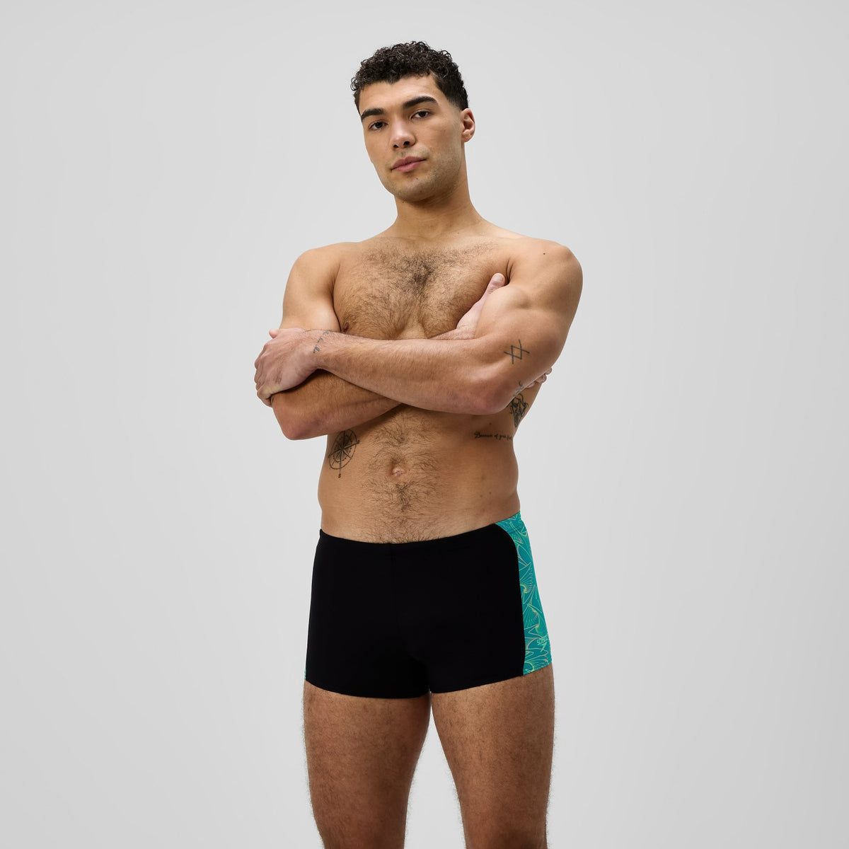 Speedo Hyperboom Panel Aquashorts Black/Turquoise