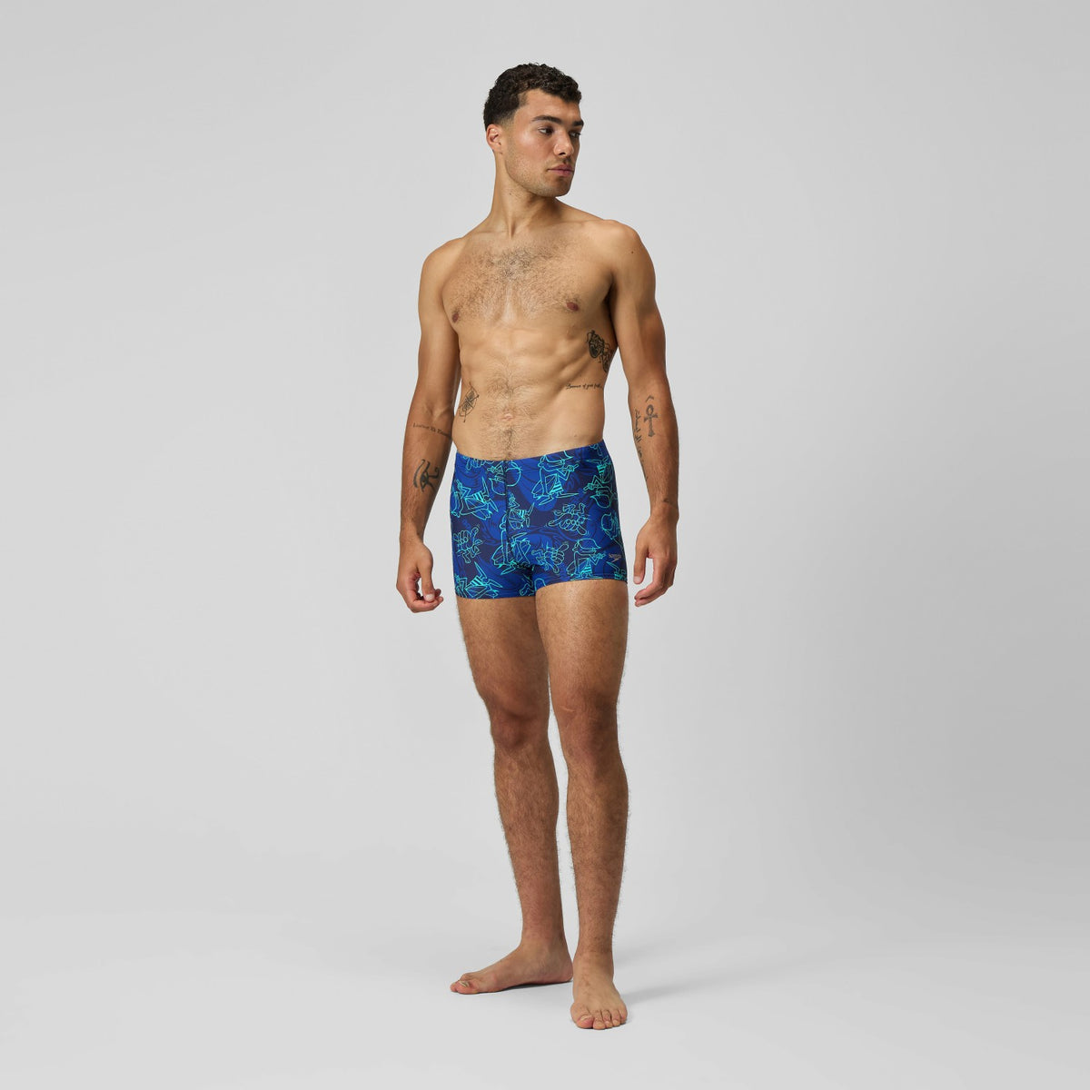 Speedo Printed Beachstar Aquashorts Blue