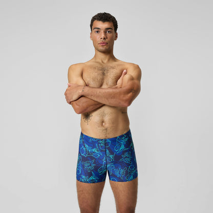 Speedo Printed Beachstar Aquashorts Blue