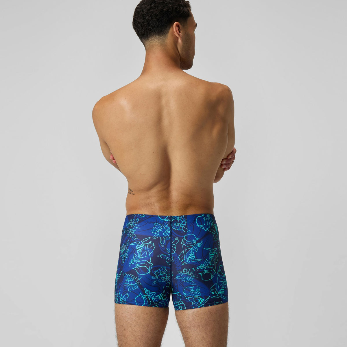 Speedo Printed Beachstar Aquashorts Blue