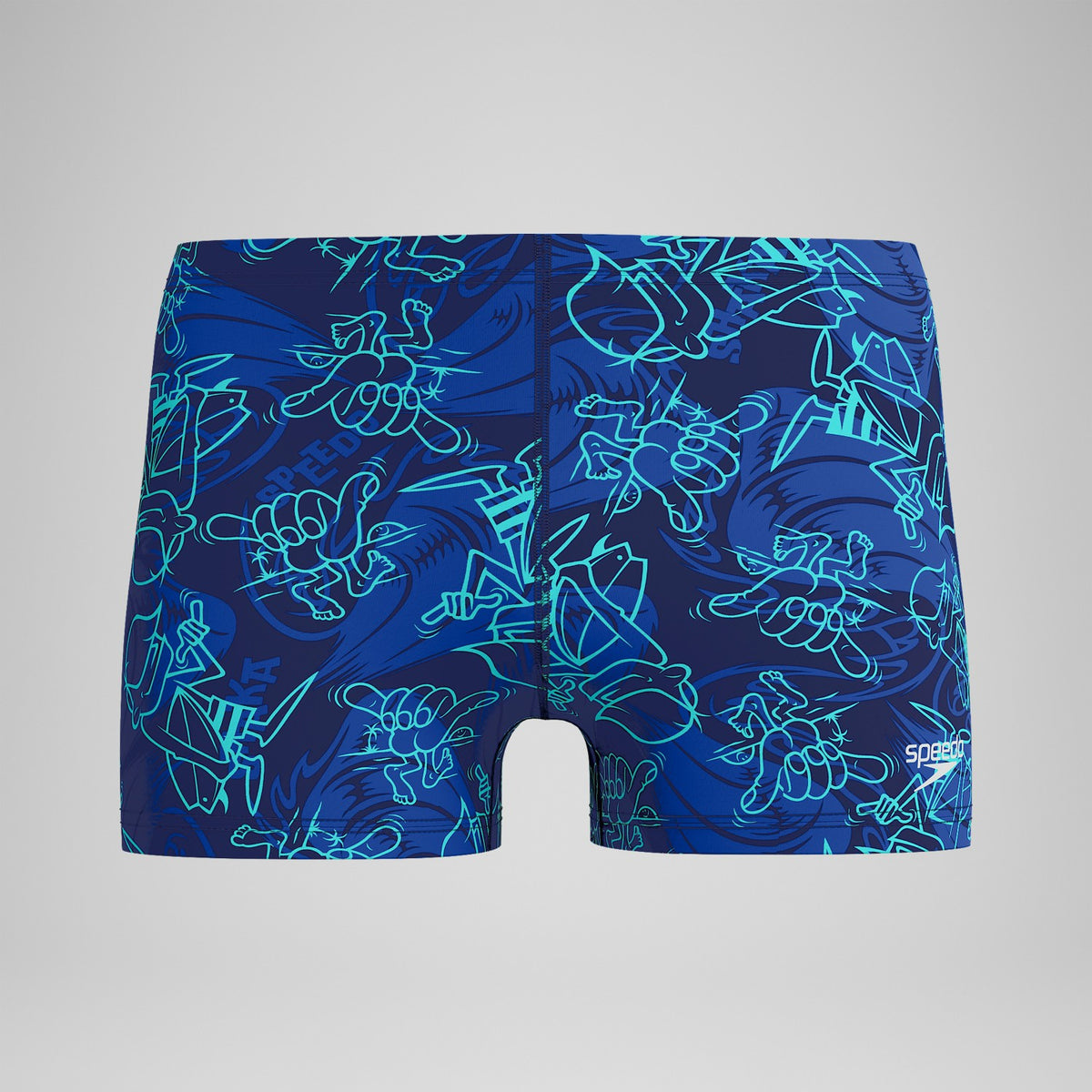 Speedo Printed Beachstar Aquashorts Blue