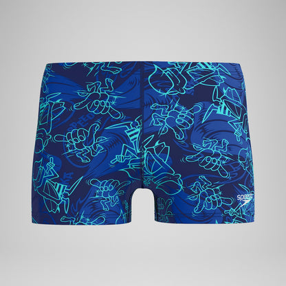 Speedo Printed Beachstar Aquashorts Blue