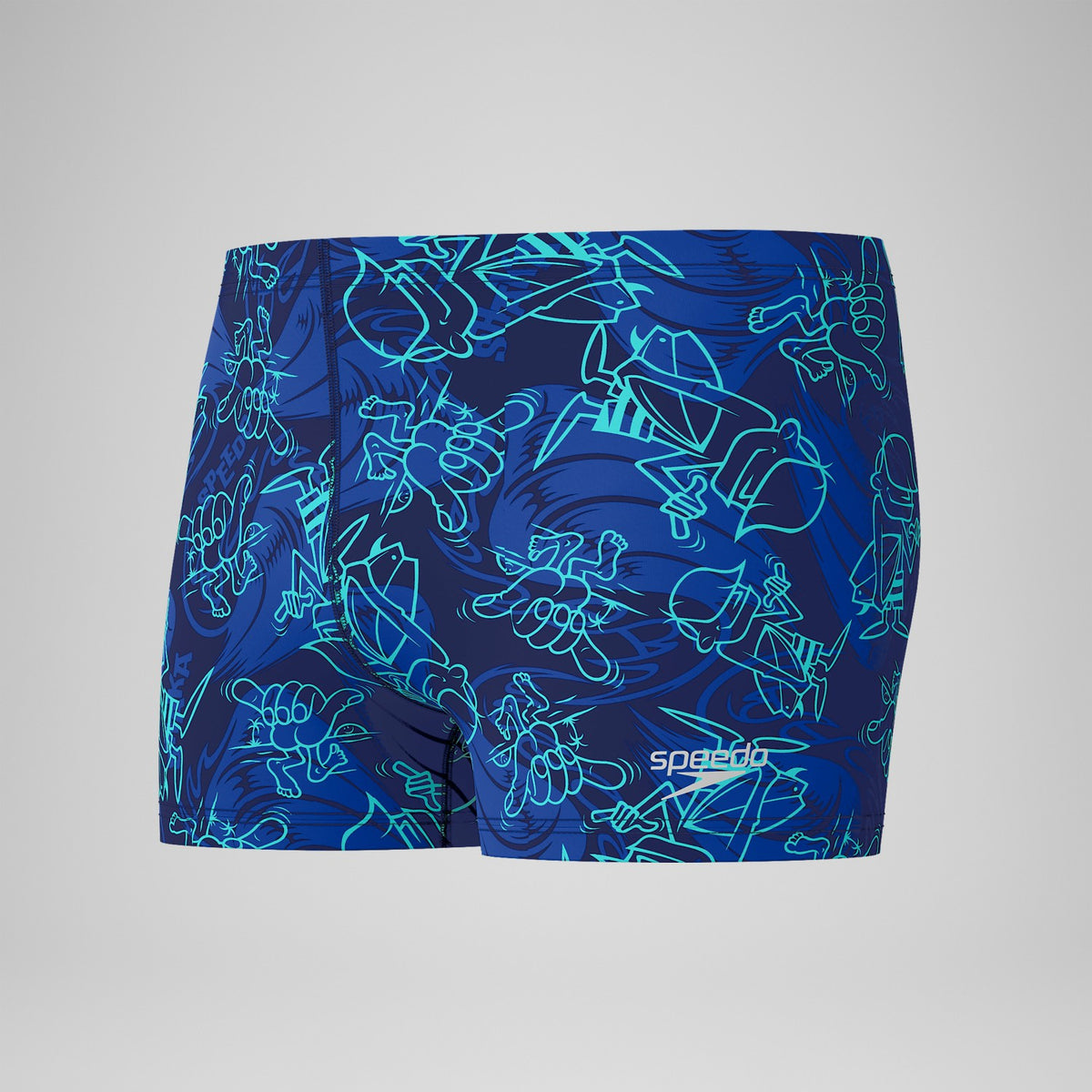 Speedo Printed Beachstar Aquashorts Blue