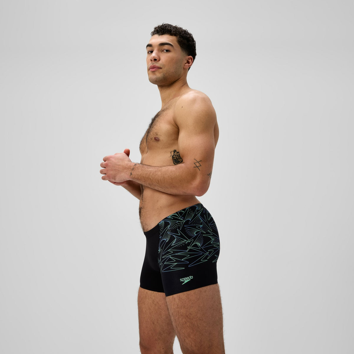 Speedo Hyperboom V-Cut Aquashorts Black/Green
