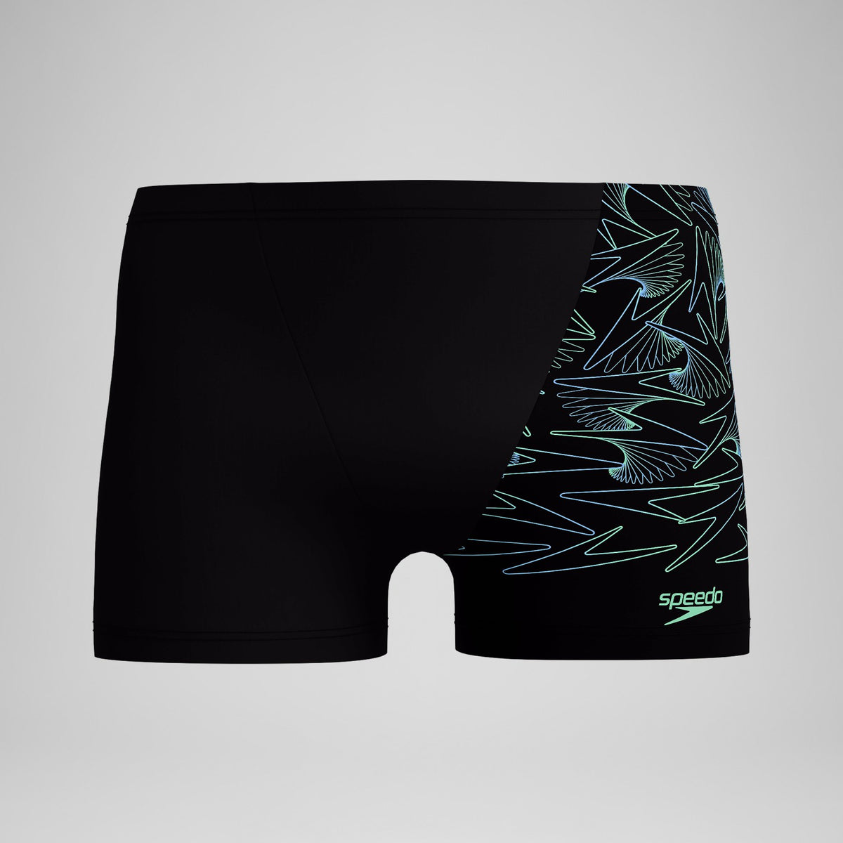 Speedo Hyperboom V-Cut Aquashorts Black/Green