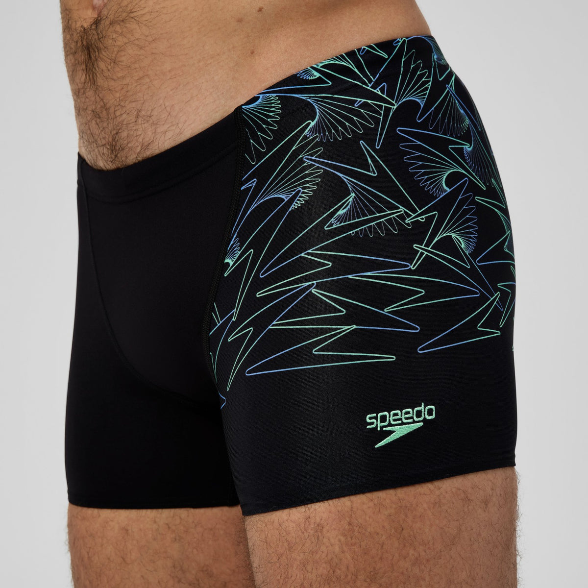 Speedo Hyperboom V-Cut Aquashorts Black/Green