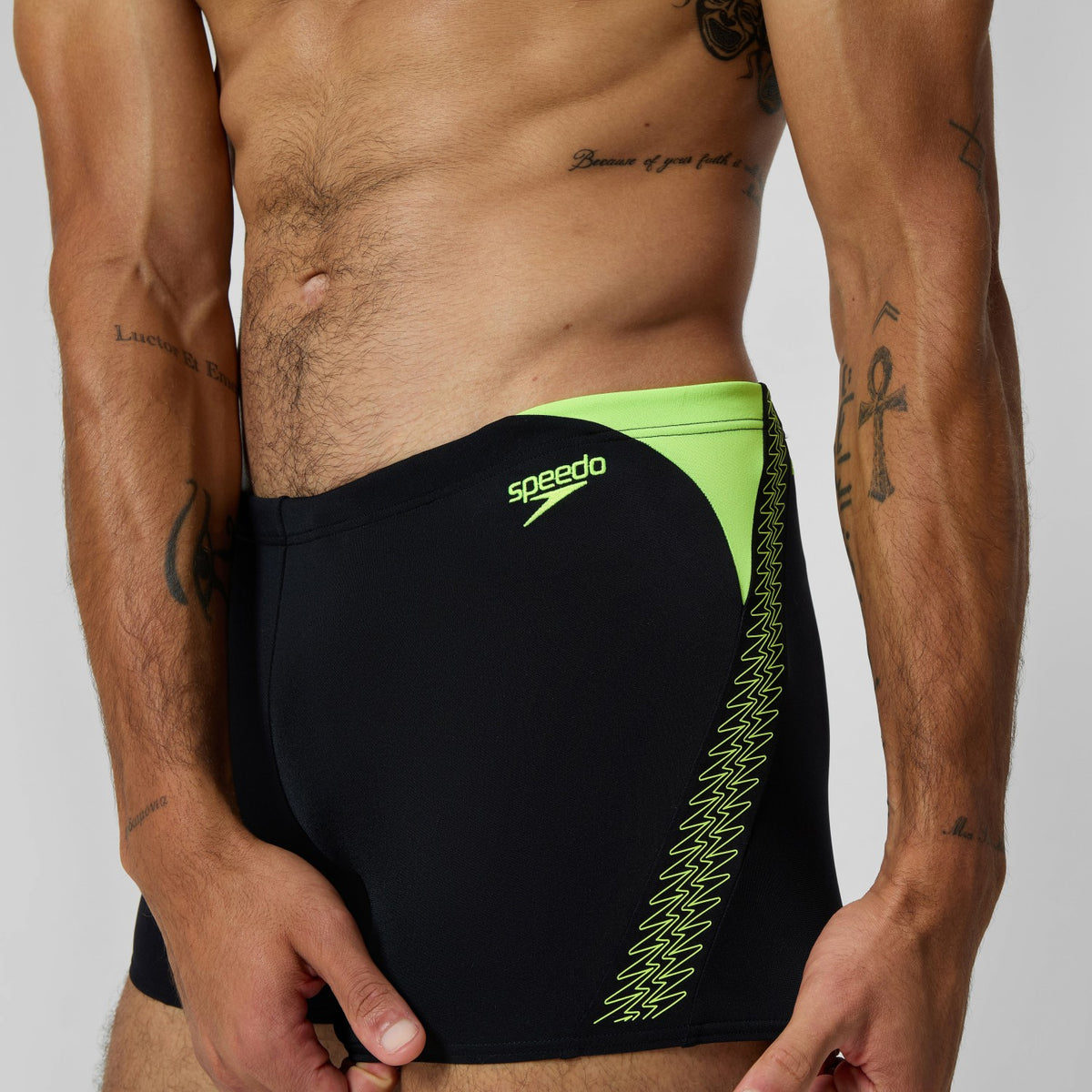 Speedo HyperBoom Splice Aquashorts Black/Yellow