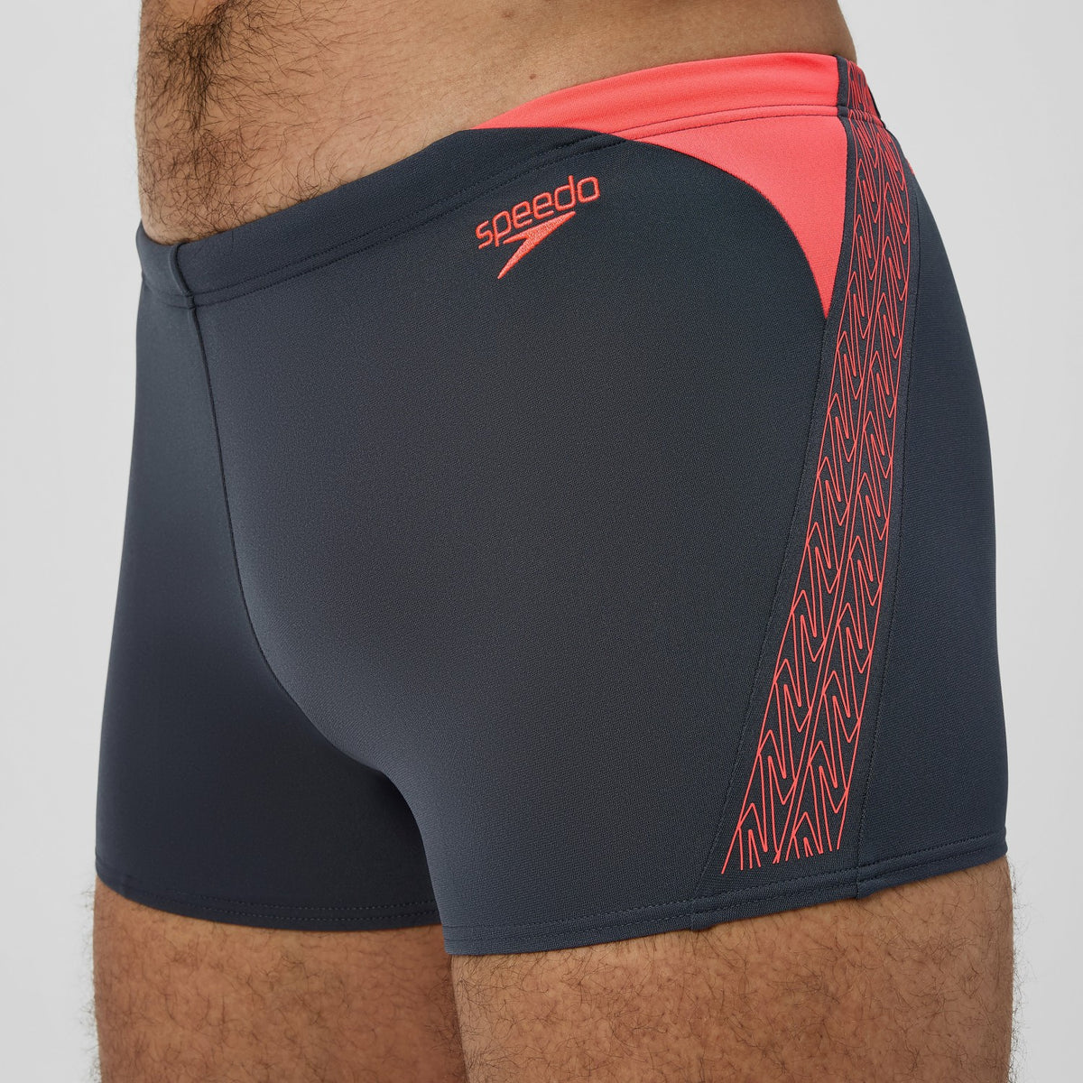 Speedo Hyperboom Splice Aquashorts Grey/Orange