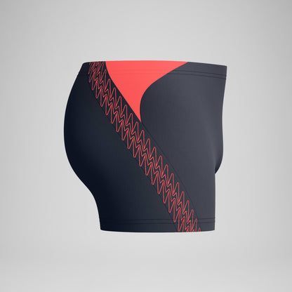 Speedo Hyperboom Splice Aquashorts Grey/Orange