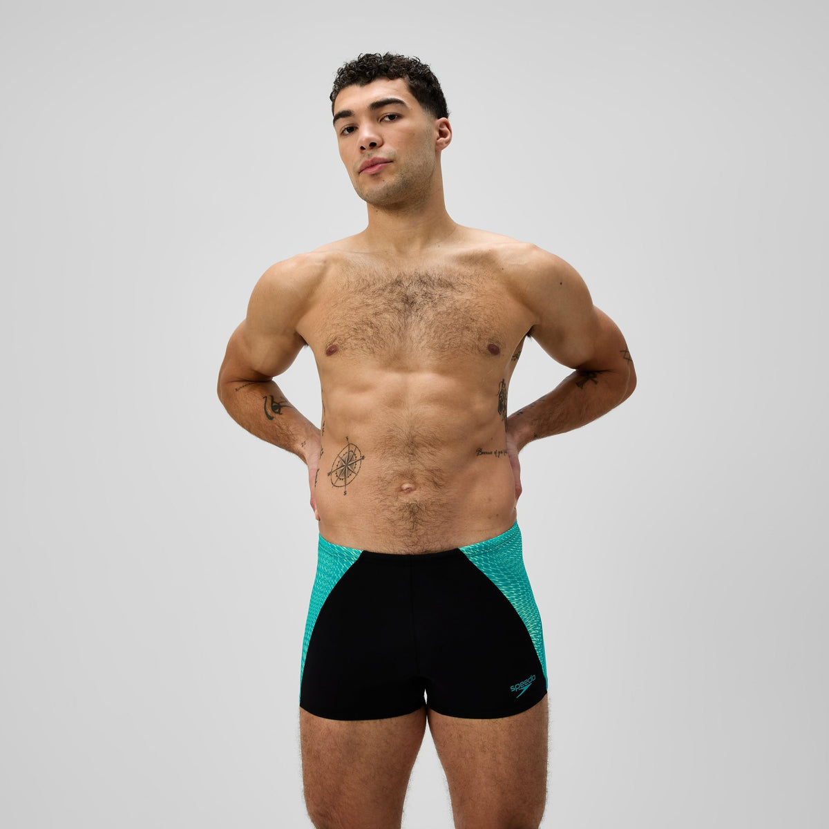 Speedo Endurance+ MAX Splice Aquashorts Black/Turquoise