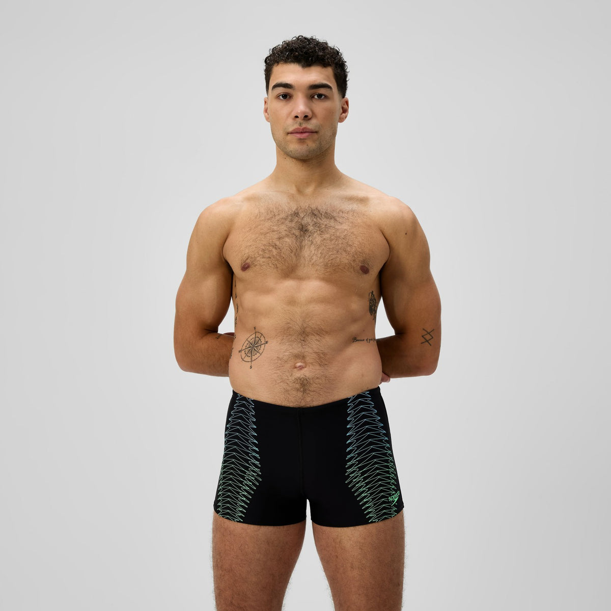 Speedo Duo Logo Aquashorts Black
