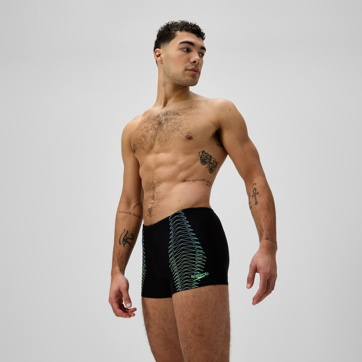 Speedo Duo Logo Aquashorts Black