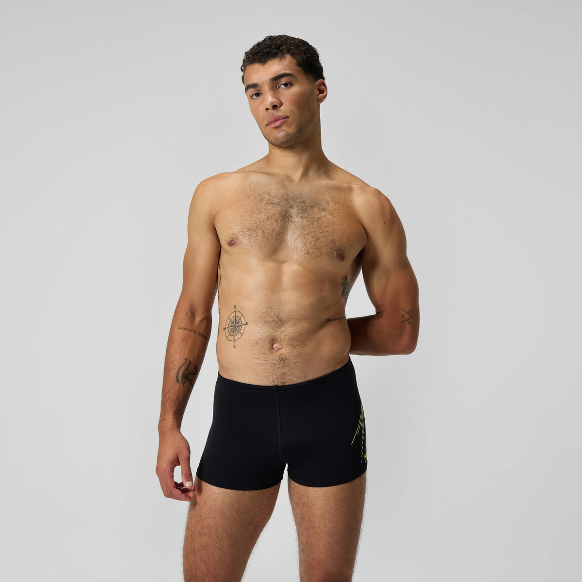 Speedo HyperBoom Placement Aquashorts Black/Yellow