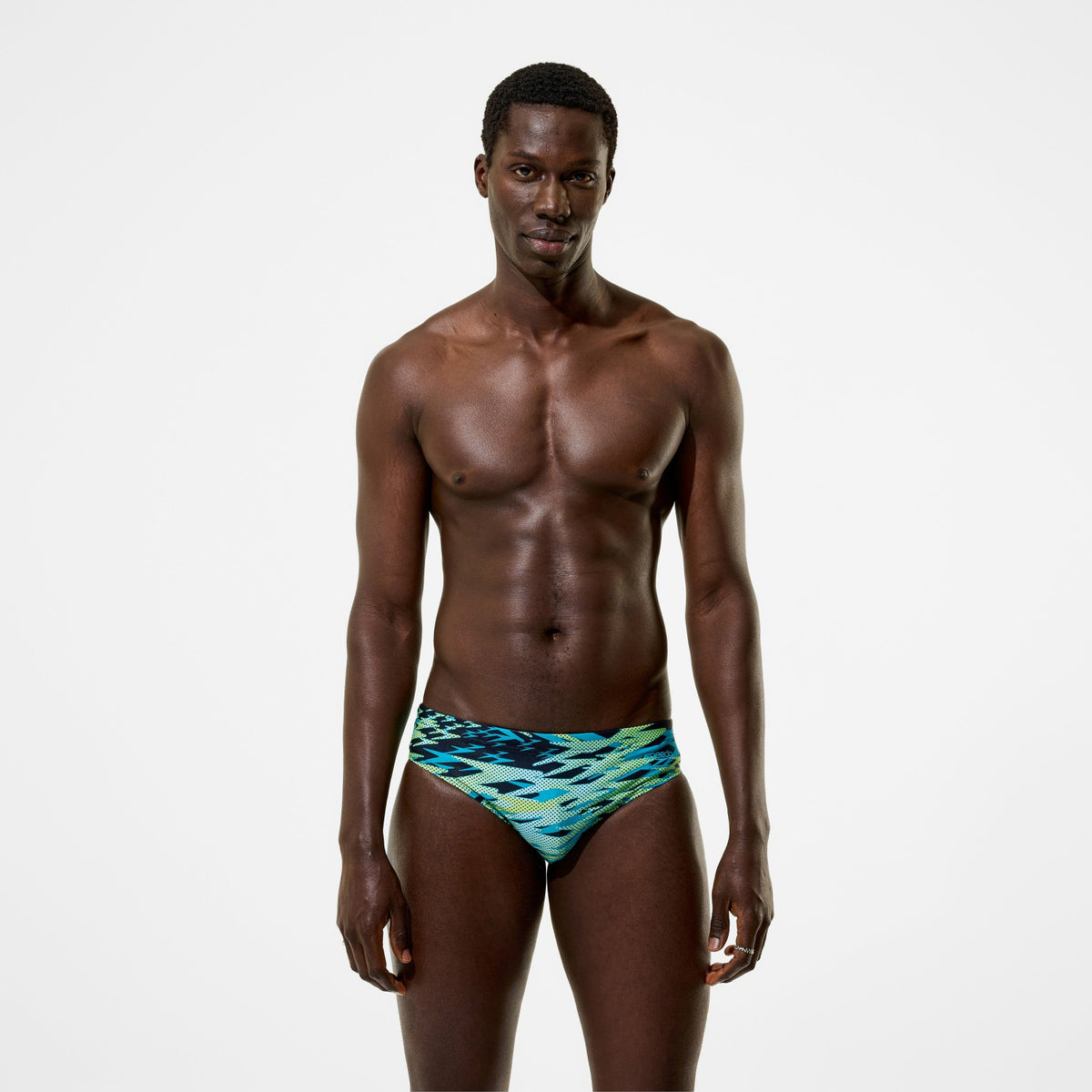 Speedo Hyperboom Printed Brief Black/Green