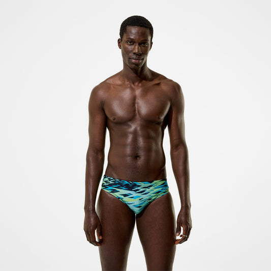 Speedo Hyperboom Printed Brief Black/Green