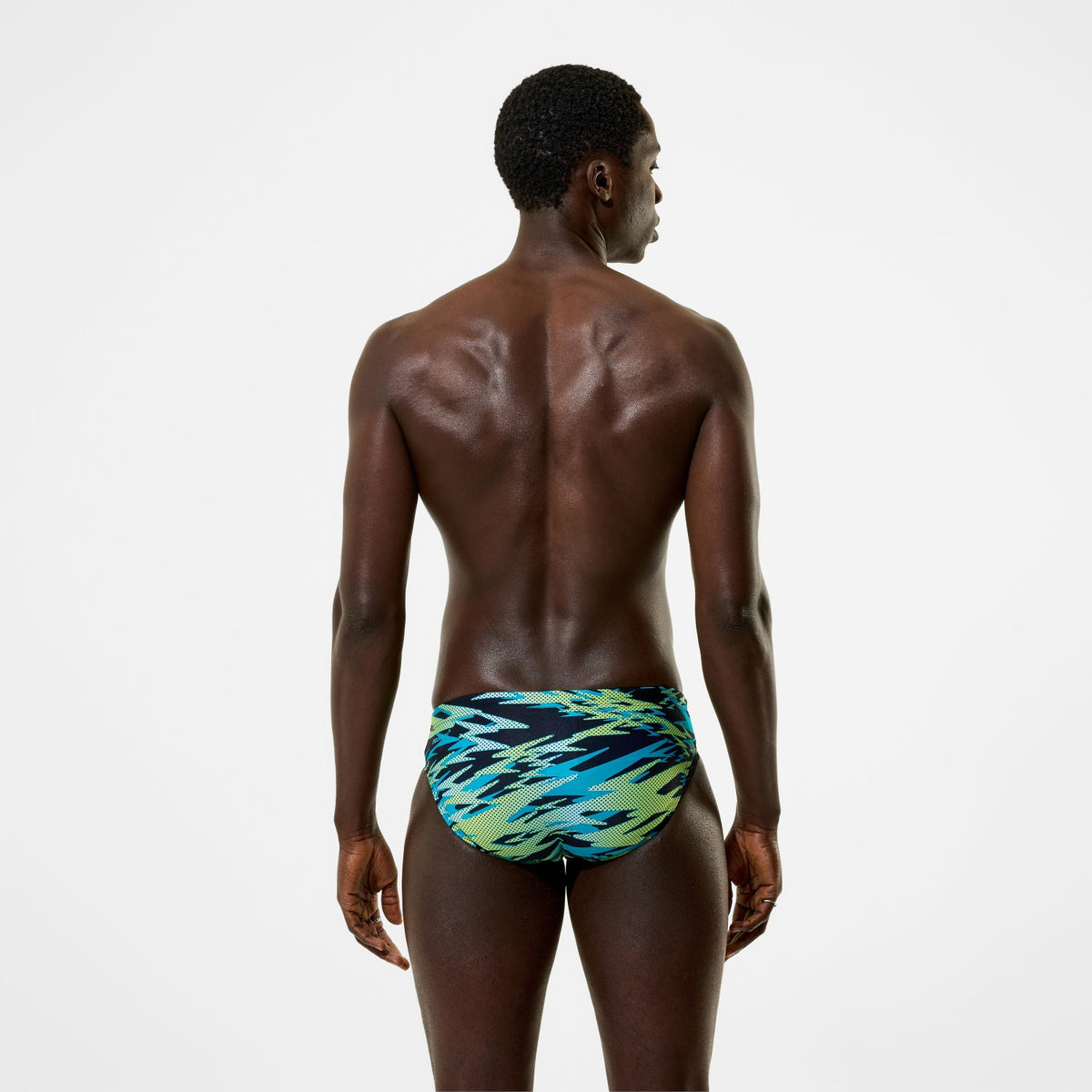Speedo Hyperboom Printed Brief Black/Green