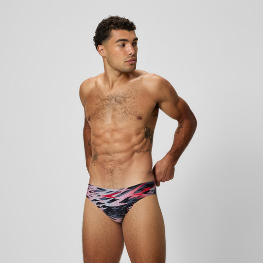 Speedo Hyperboom Printed Brief Black/Red