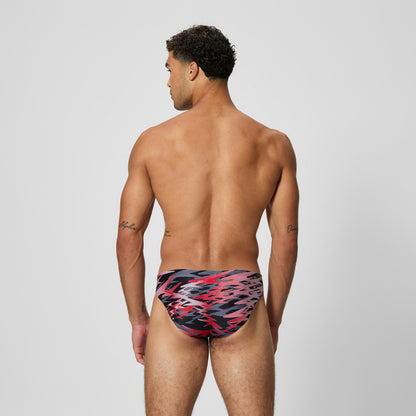 Speedo Hyperboom Printed Brief Black/Red