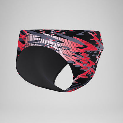 Speedo Hyperboom Printed Brief Black/Red