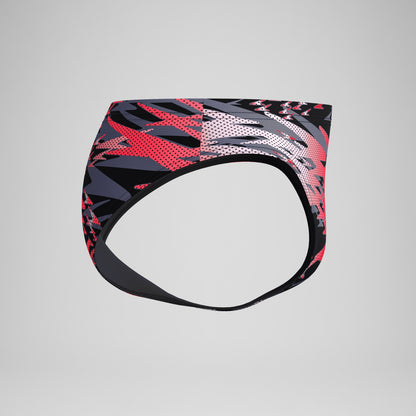 Speedo Hyperboom Printed Brief Black/Red