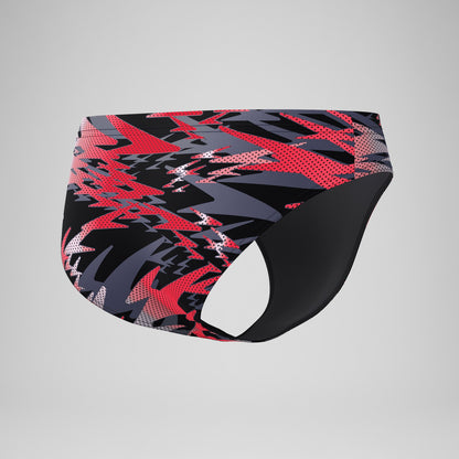 Speedo Hyperboom Printed Brief Black/Red