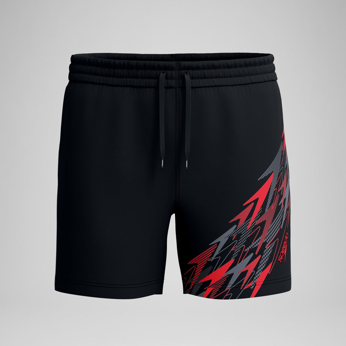 Speedo Medley Logo Swim Shorts Black/Red