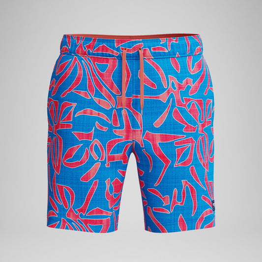 Speedo Redondo Edge Printed Swim Shorts Orange/Blue