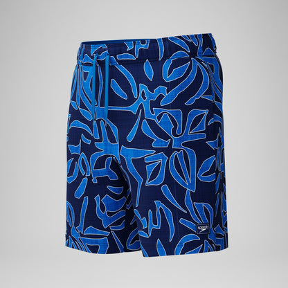 Speedo Redondo Edge Printed Swim Shorts Blue
