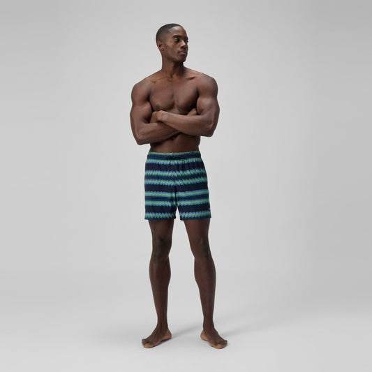 Speedo Redondo Edge Printed Swim Shorts Blue