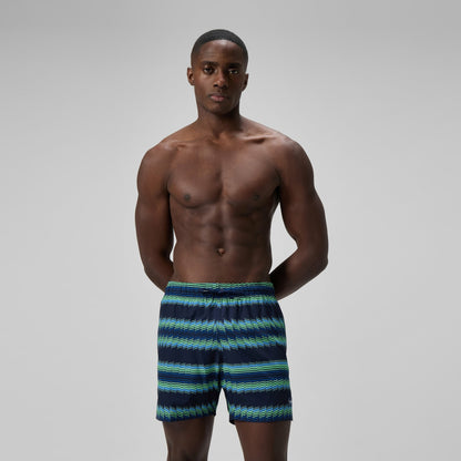 Speedo Redondo Edge Printed Swim Shorts Blue