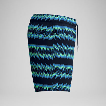 Speedo Redondo Edge Printed Swim Shorts Blue
