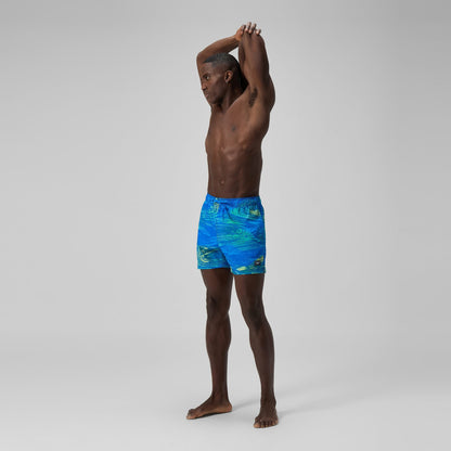 Speedo Redondo Edge Printed Swim Shorts Blue/Green