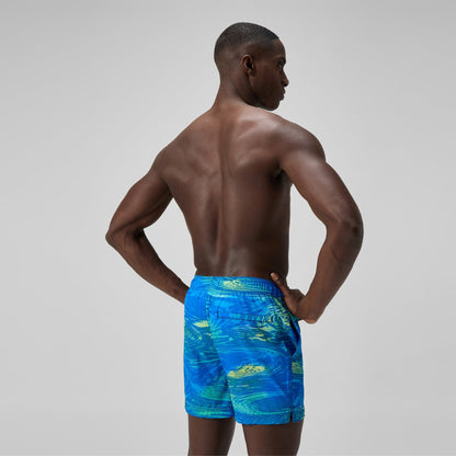 Speedo Redondo Edge Printed Swim Shorts Blue/Green
