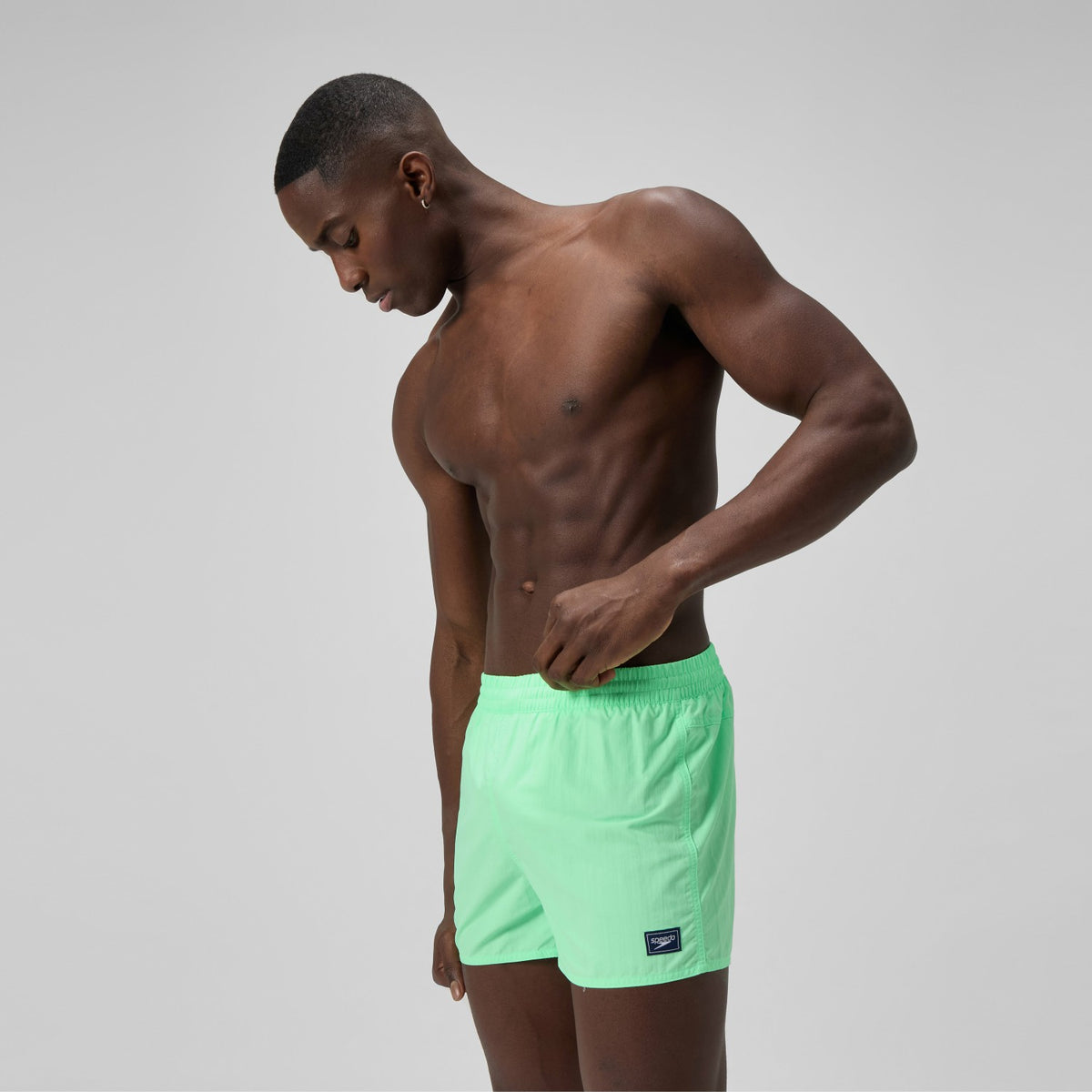 Speedo Retro Solid Swim Shorts Green
