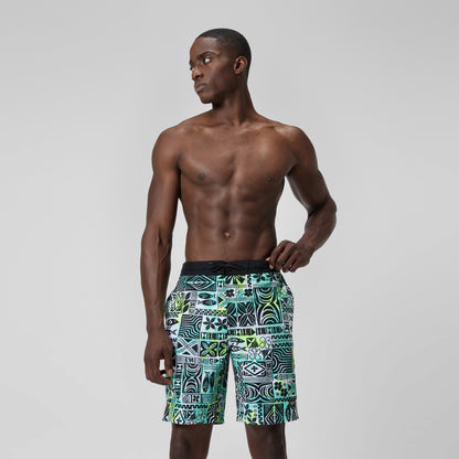 Speedo Printed Bondi Swim Shorts Black/White